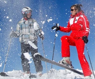  Primera clase de esquí en St Gervais 